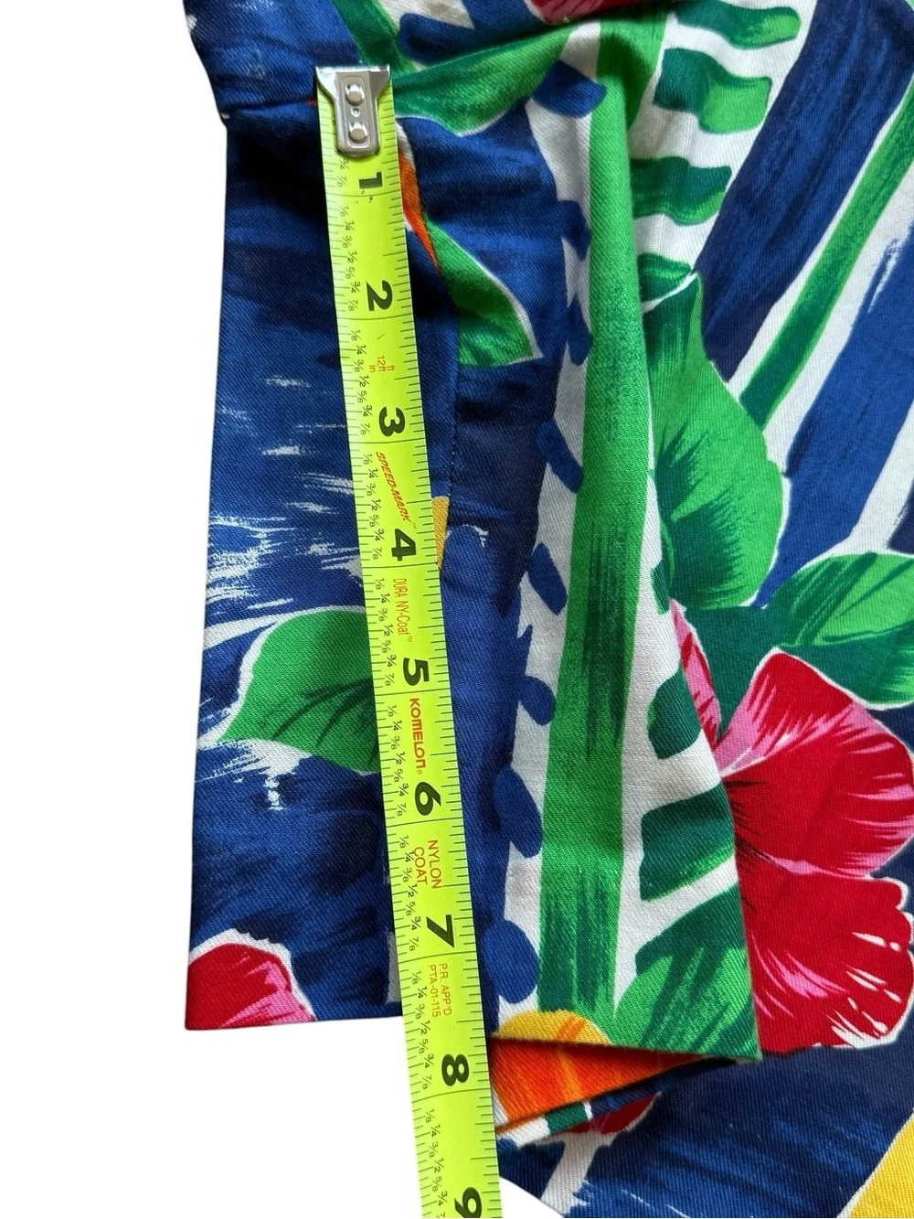 VTG Tropical Floral Two Piece Set Hawaiian Shirt Shorts Matching Resort Set Sz 8